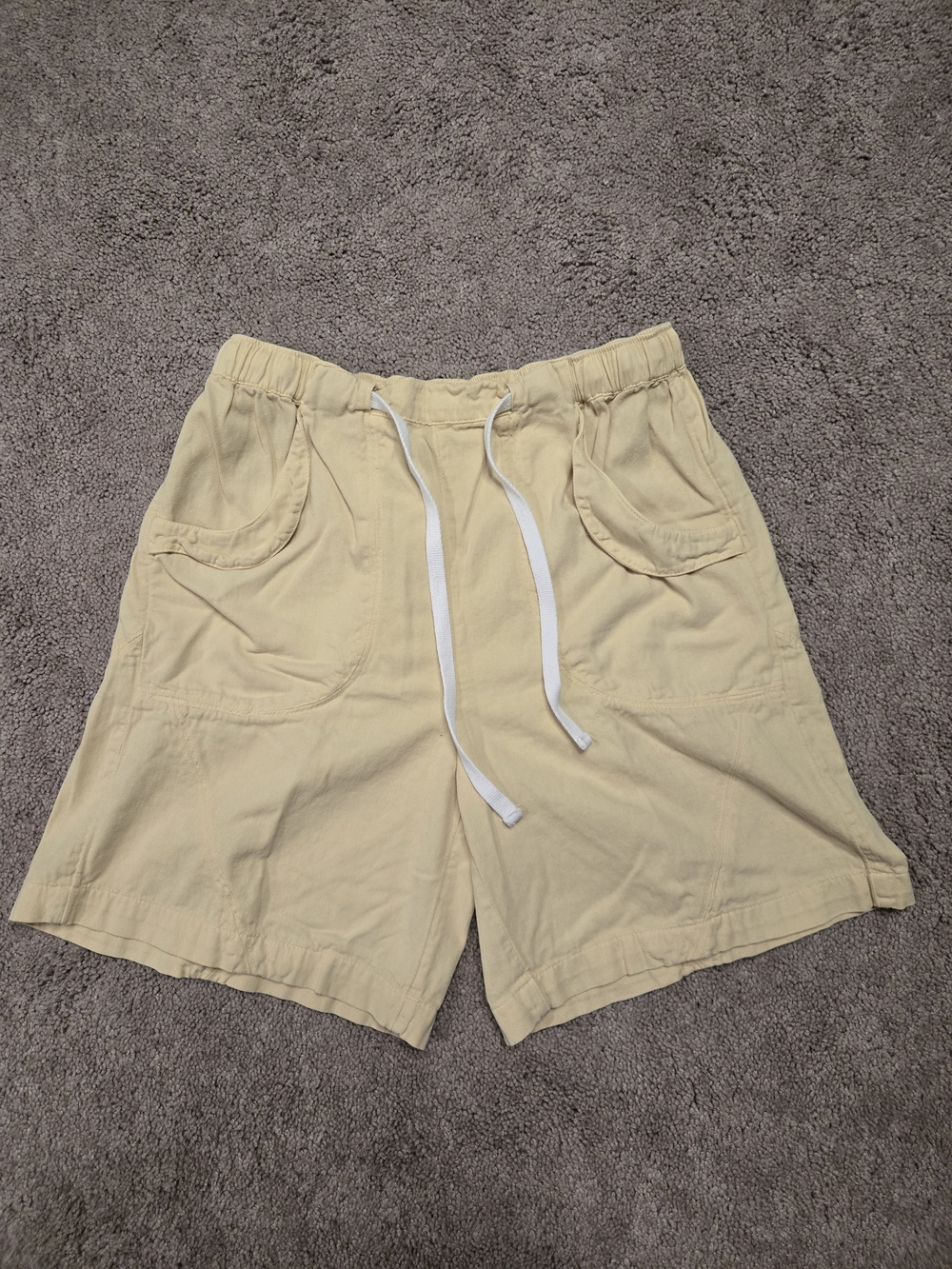 Free People Light Yellow Women's Shorts